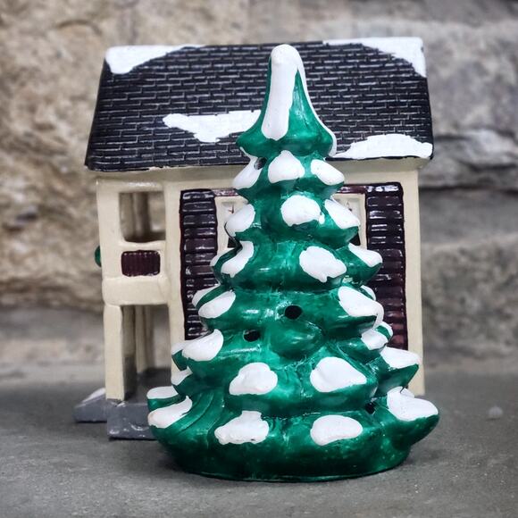 Vintage 1986 Dept 56 Ridgewood Snowhouse Series Christmas Village Light-Up House - Picture 7 of 12